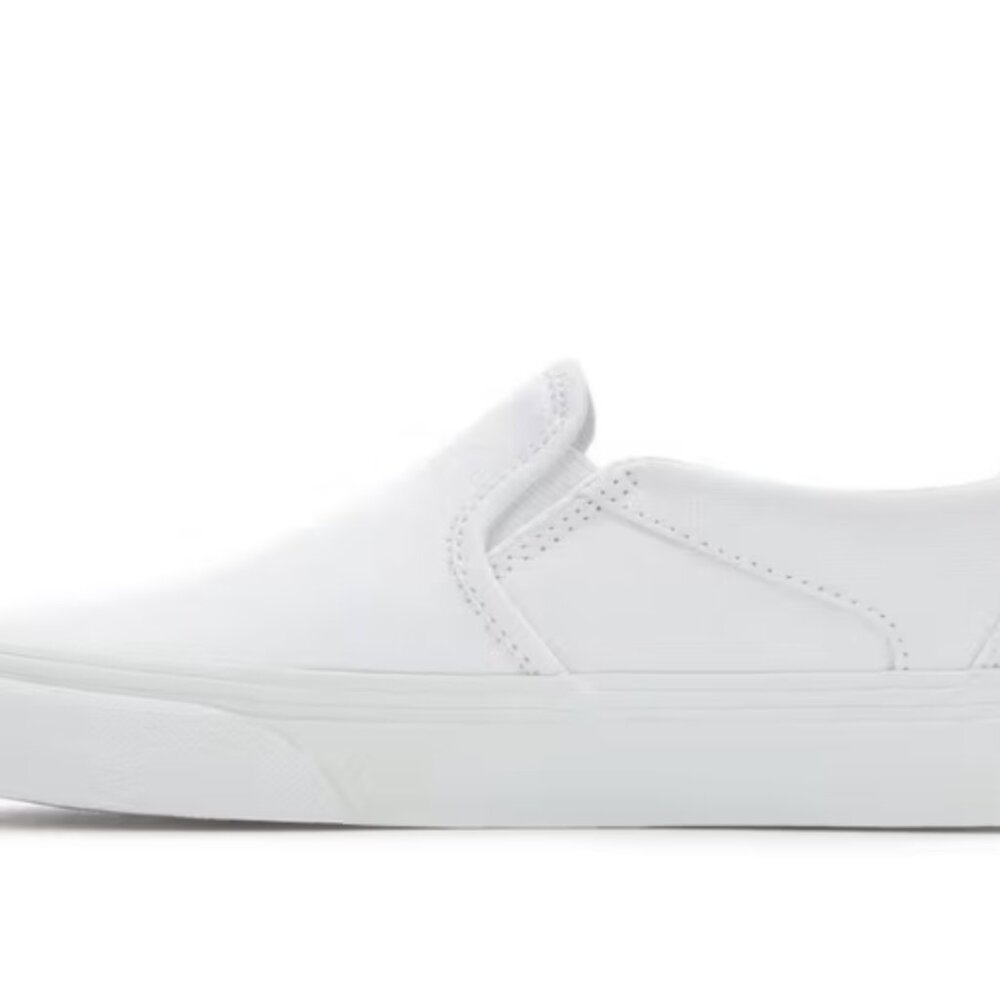 New in Box- White Vans Asher slip-ons size 6.5 Women's - Picture 4 of 8